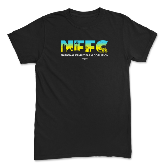 NFFC Gradient Logo on Black