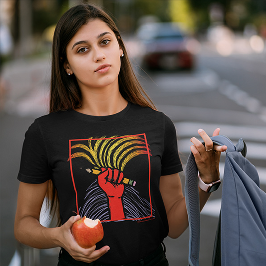 Teacher Fist Black Unisex Tee