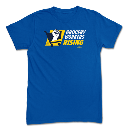 Grocery Workers Rising Royal Blue Tee