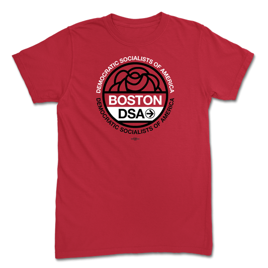 Boston DSA Logo Unisex Red Tee
