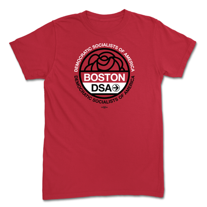 Boston DSA Logo Unisex Red Tee
