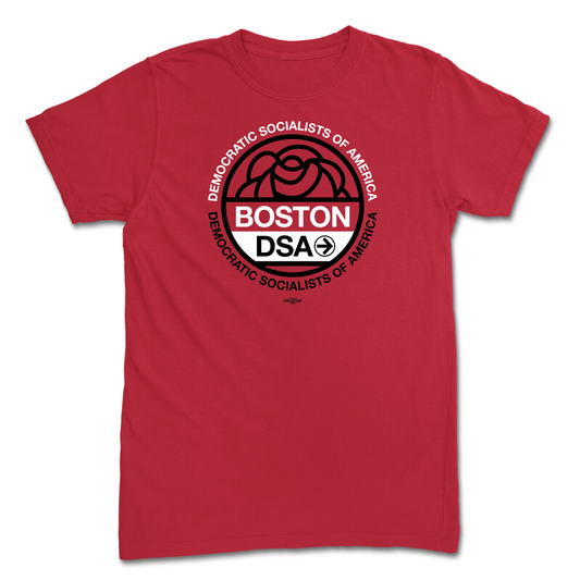Boston DSA Logo Unisex Red Tee