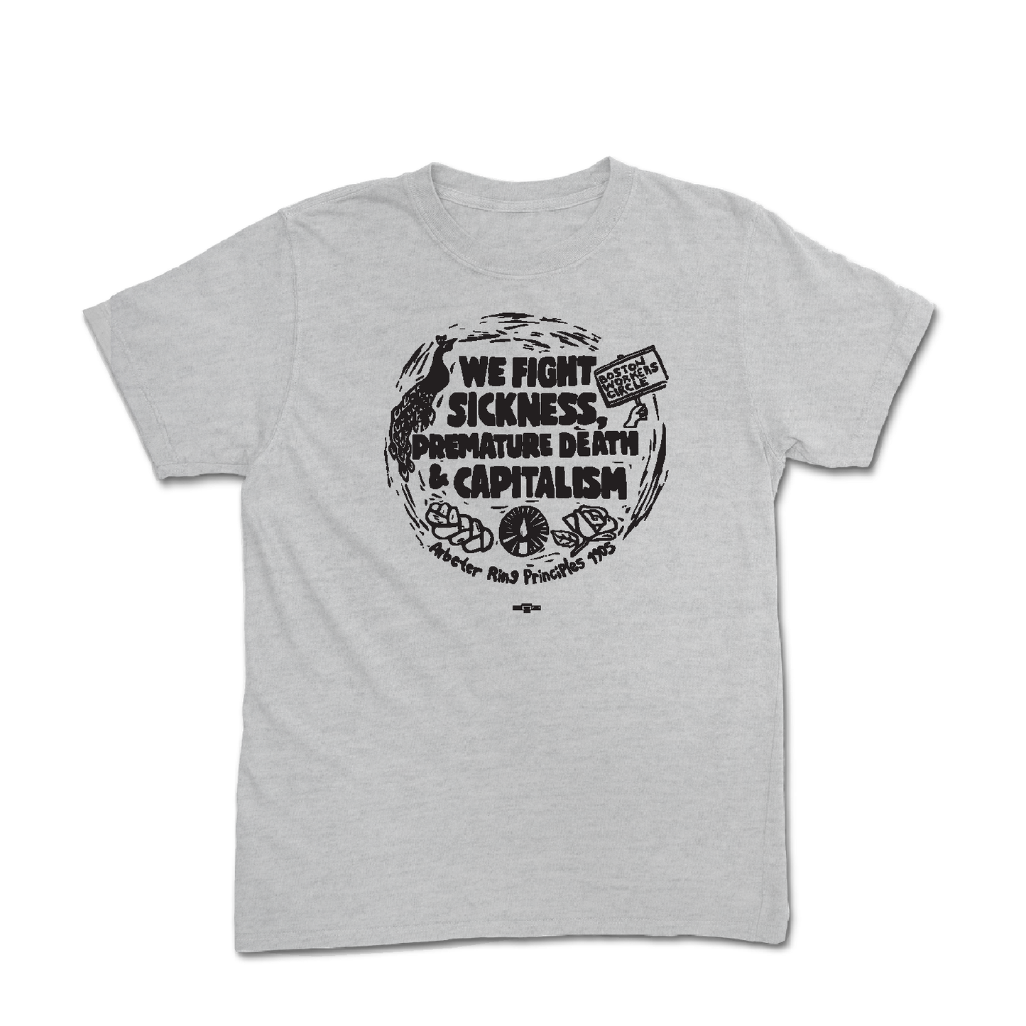 We Fight Sickness Heather Tee - Youth