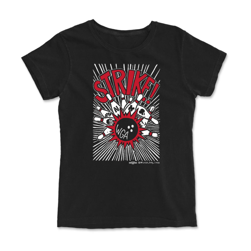 Writers Guild STRIKE! Black Tee