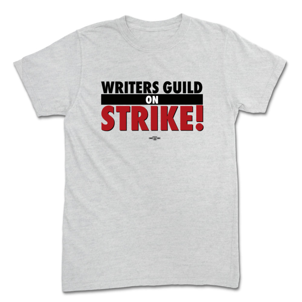 WGAE "Writers Guild on Strike" T-Shirt (Heather Grey)