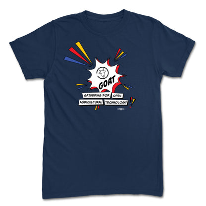 GOAT Logo Navy Tee