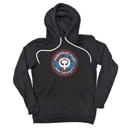 CPUSA Circle Logo Black Pullover Hoodie