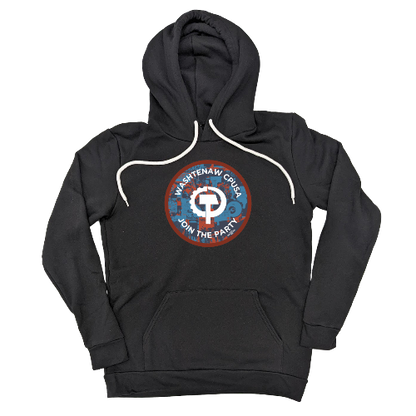 CPUSA Circle Logo Black Pullover Hoodie