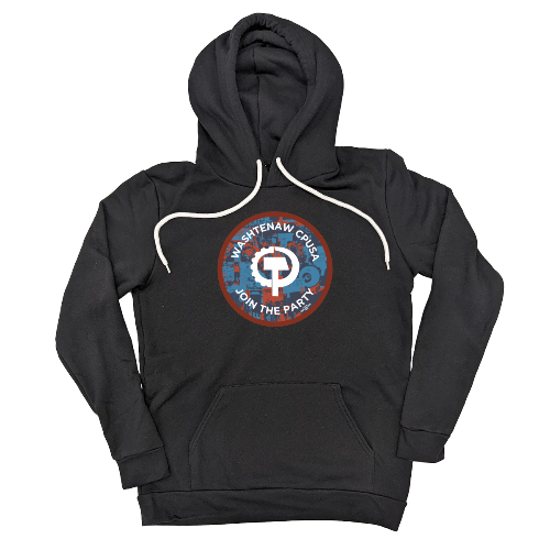 CPUSA Circle Logo Black Pullover Hoodie