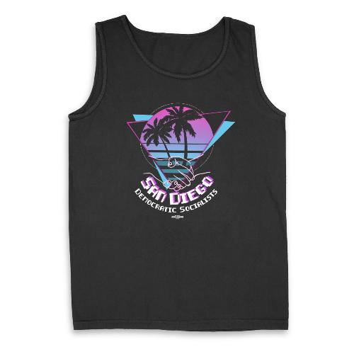 San Diego Democratic Socialists 80's Logo Tank