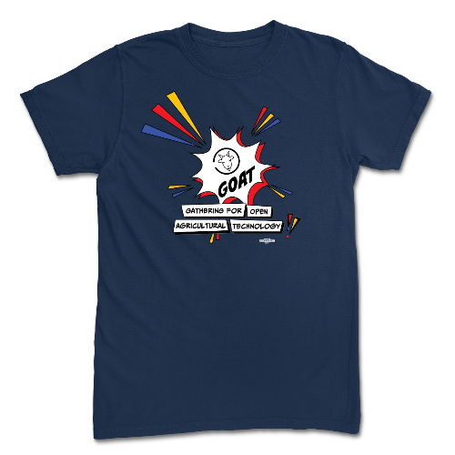 GOAT Logo Navy Tee
