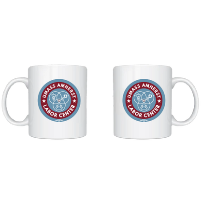 UMASS Labor Center Roundel Logo Mug