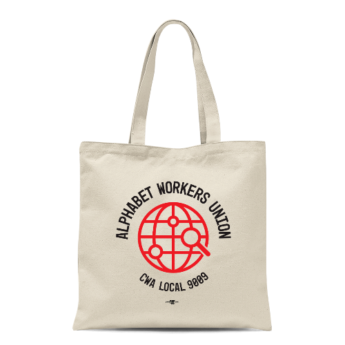 Alphabet Workers Union tote