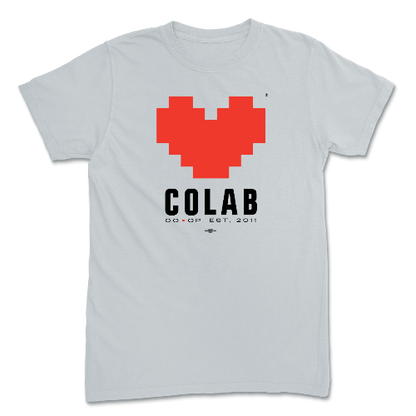 CoLab Heart Logo Platinum Tee