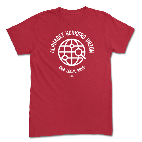 Alphabet Workers Union Red Tee