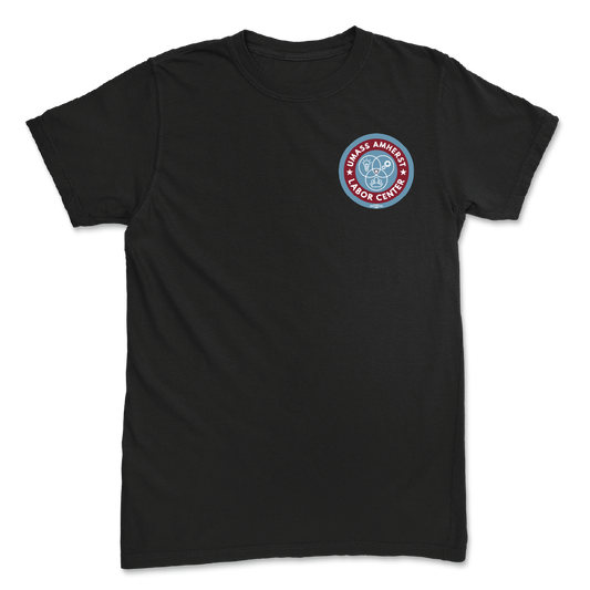UMASS Labor Center Roundel Logo Tee