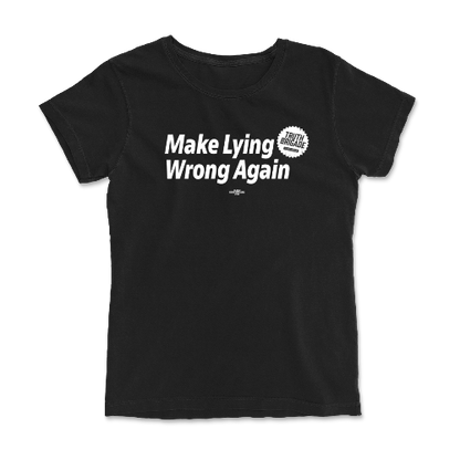 Make Lying Wrong Again Black Tee