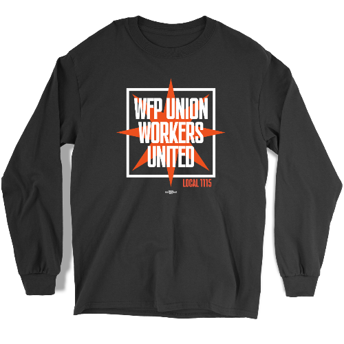 WFPU Square and Rose Logo Shirts Long-Sleeve Tee