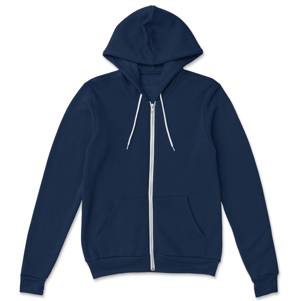 USA Made Zip-up Navy Hoodie