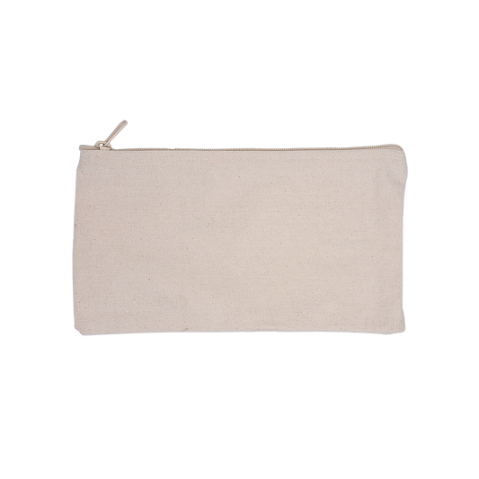 USA Made Organic Cotton Pouch Natural